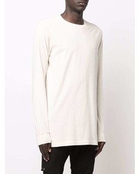 T-shirt à manche longue beige Rick Owens