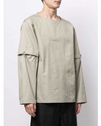 T-shirt à manche longue beige Jil Sander