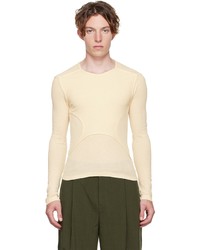 T-shirt à manche longue beige Dion Lee