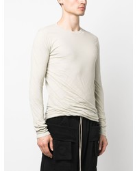 T-shirt à manche longue beige Rick Owens