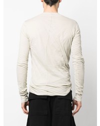 T-shirt à manche longue beige Rick Owens