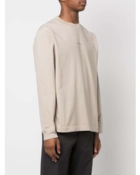 T-shirt à manche longue beige Acne Studios