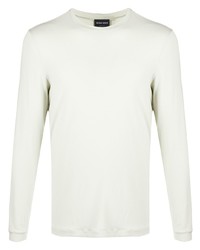 T-shirt à manche longue beige Giorgio Armani