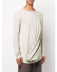 T-shirt à manche longue beige Rick Owens