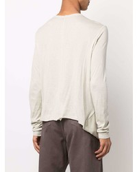 T-shirt à manche longue beige Rick Owens