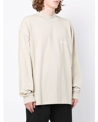 T-shirt à manche longue beige FEAR OF GOD ESSENTIALS