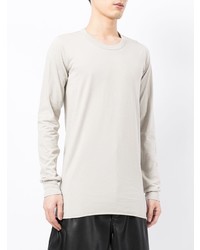 T-shirt à manche longue beige Rick Owens