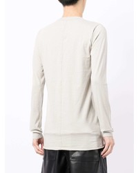 T-shirt à manche longue beige Rick Owens