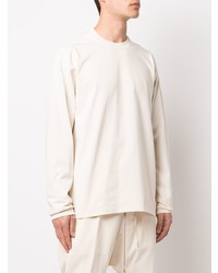 T-shirt à manche longue beige Rick Owens