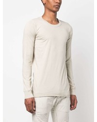 T-shirt à manche longue beige Rick Owens