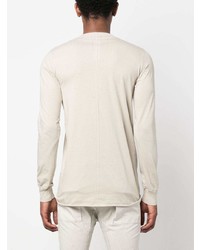 T-shirt à manche longue beige Rick Owens