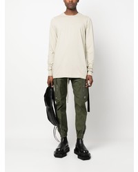 T-shirt à manche longue beige Rick Owens DRKSHDW