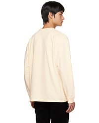 T-shirt à manche longue beige MAISON KITSUNÉ
