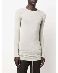 T-shirt à manche longue beige Rick Owens