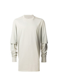 T-shirt à manche longue beige Rick Owens DRKSHDW