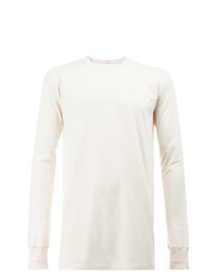 T-shirt à manche longue beige Rick Owens