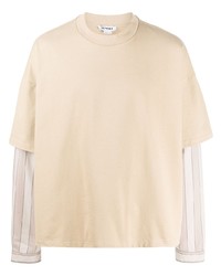 T-shirt à manche longue beige Sunnei