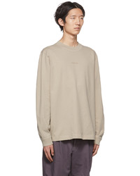 T-shirt à manche longue beige Acne Studios