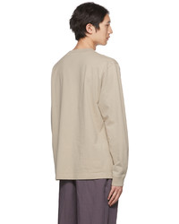 T-shirt à manche longue beige Acne Studios