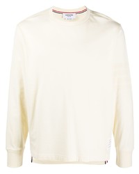 T-shirt à manche longue beige Thom Browne