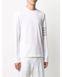 T-shirt à manche longue blanc Thom Browne