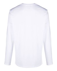 T-shirt à manche longue blanc Lacoste