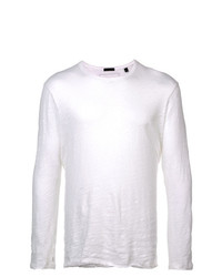 T-shirt à manche longue blanc ATM Anthony Thomas Melillo