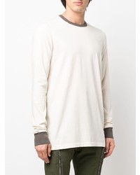 T-shirt à manche longue blanc Rick Owens