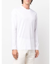 T-shirt à manche longue blanc Zegna