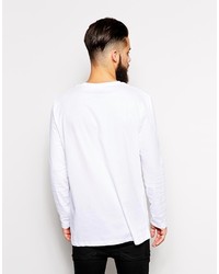 T-shirt à manche longue blanc Asos