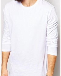 T-shirt à manche longue blanc Asos