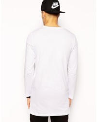 T-shirt à manche longue blanc Asos