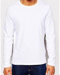 T-shirt à manche longue blanc Asos