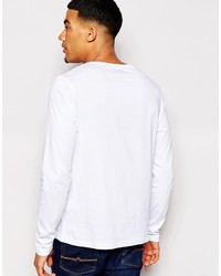 T-shirt à manche longue blanc Asos