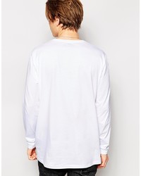 T-shirt à manche longue blanc Asos