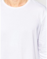 T-shirt à manche longue blanc Asos