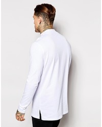 T-shirt à manche longue blanc Asos