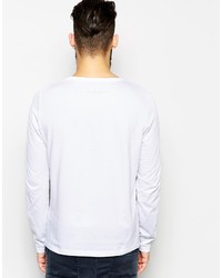 T-shirt à manche longue blanc Asos