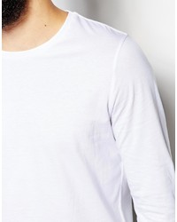 T-shirt à manche longue blanc Asos