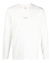 T-shirt à manche longue blanc C.P. Company
