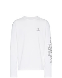 T-shirt à manche longue blanc Calvin Klein Jeans Est. 1978