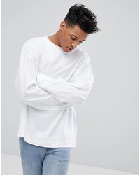 T-shirt à manche longue blanc Calvin Klein