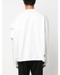T-shirt à manche longue blanc Oamc