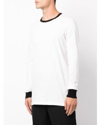 T-shirt à manche longue blanc Rick Owens