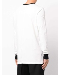 T-shirt à manche longue blanc Rick Owens