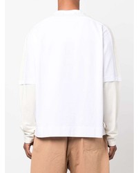 T-shirt à manche longue blanc Jacquemus