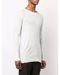 T-shirt à manche longue blanc Rick Owens