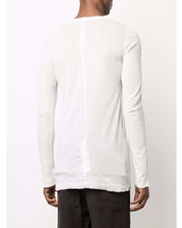 T-shirt à manche longue blanc Rick Owens