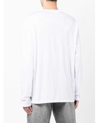 T-shirt à manche longue blanc Armani Exchange
