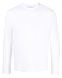 T-shirt à manche longue blanc Cruciani